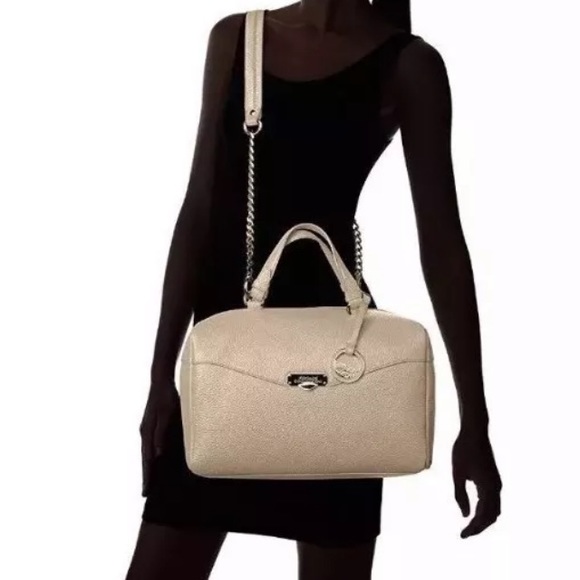 Versace collection large satchel bag purse sand - Picture 2 of 8